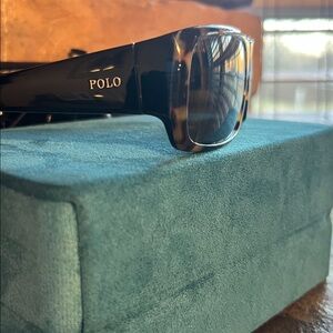 Women’s Polo by Ralph Lauren Tortoise and Black Sunglasses Made in Italy